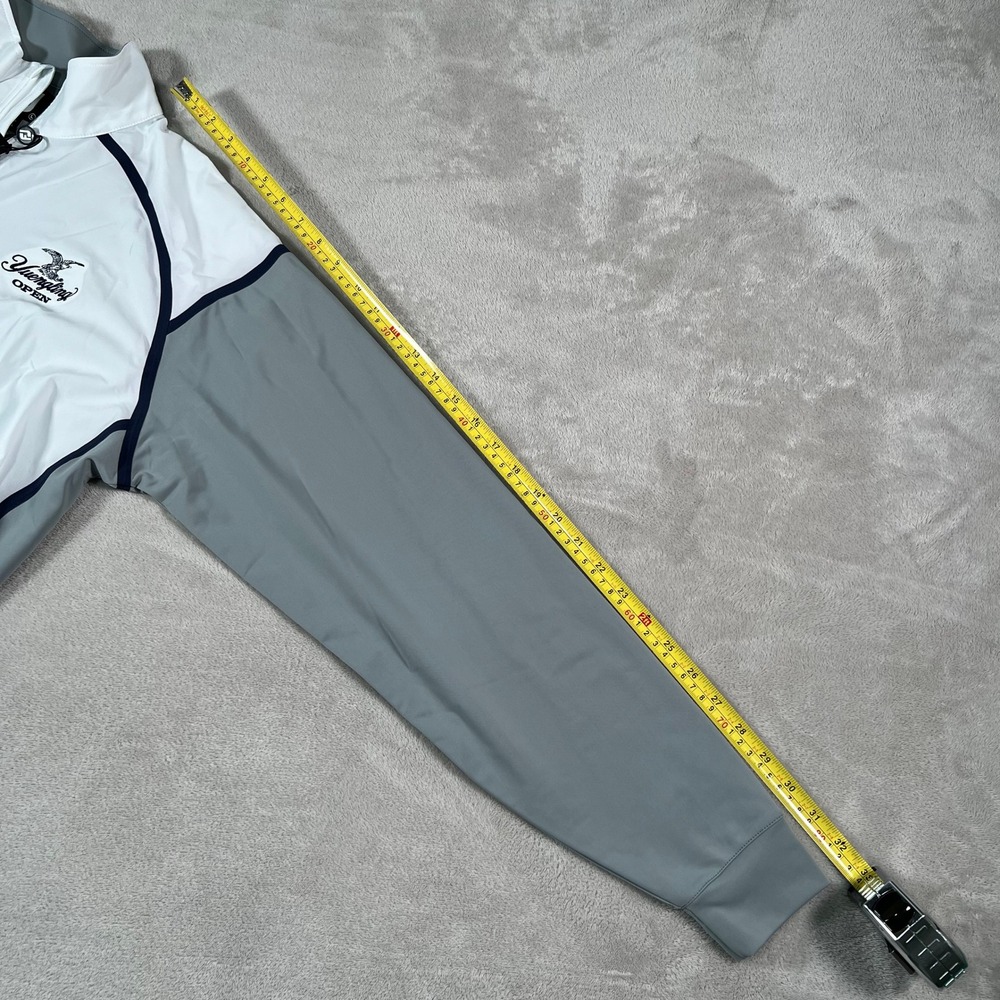 FootJoy Yuengling Open Golf Pullover Men's Large White Gray 1/4 Zip Jacket NWT - Picture 9 of 10